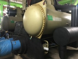 Chiller in a plant room