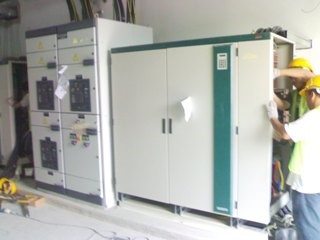 MCC technicians installing a low-voltage switchboard
